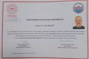 Mezoterapi Uygulama Sertifikası