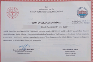 Ozon Uygulama Sertifikası